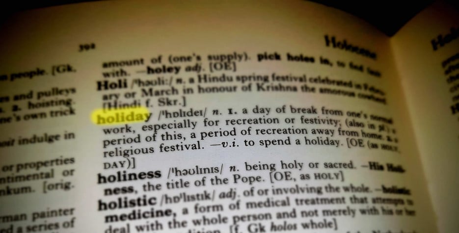 Types of Holidays